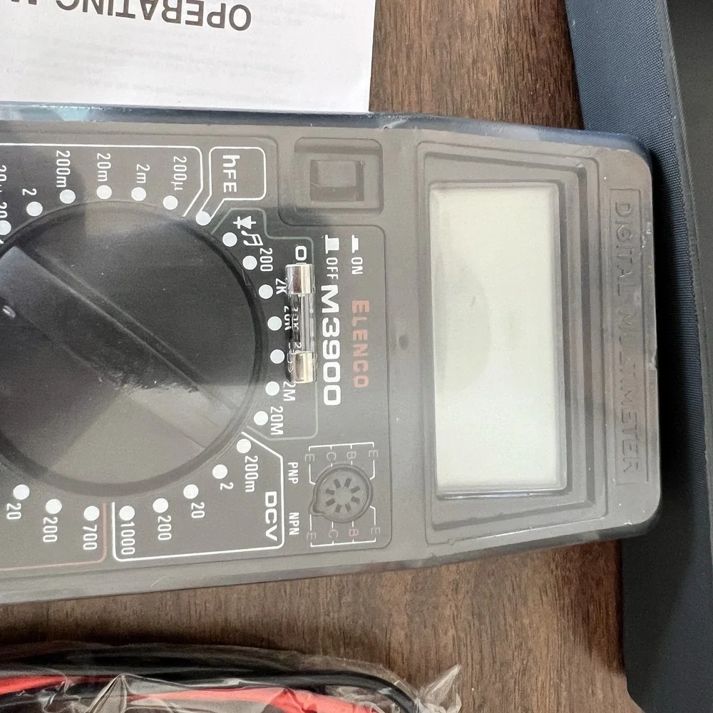 Elenco DM-3800 Digital Multimeter 3½-Digit 1999 Count New Sealed NOS Manual